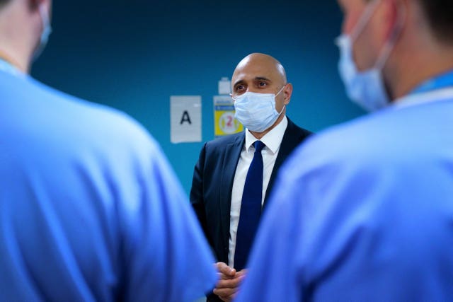 Health Secretary Sajid Javid