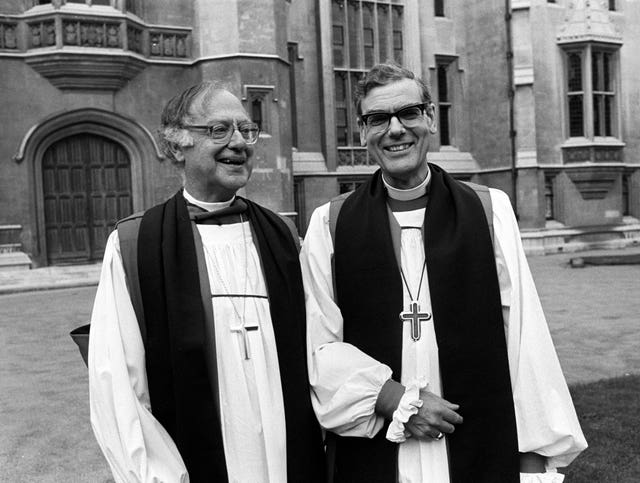 Dr Robert Runcie and Reverend John Habgood – Lambeth Palace, London