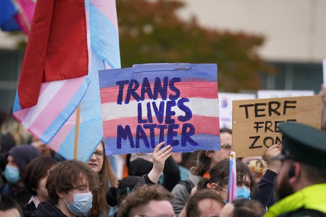 Belfast women’s and trans rights protests