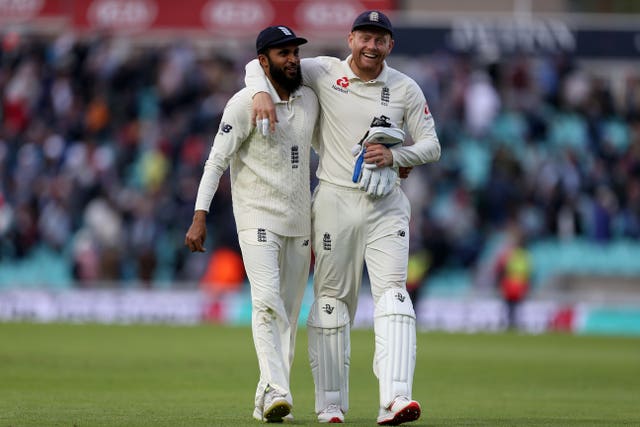 Adil Rashid, left, has not featured in red-ball cricket of any kind since January last year (Steven Paston/PA)