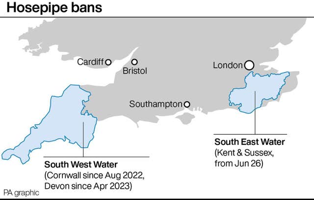 Hosepipe bans.