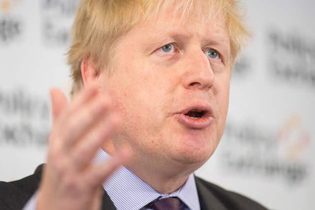 Foreign Secretary Boris Johnson (Dominic Lipinski/PA)