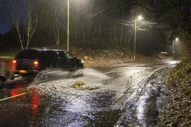 Flooded road