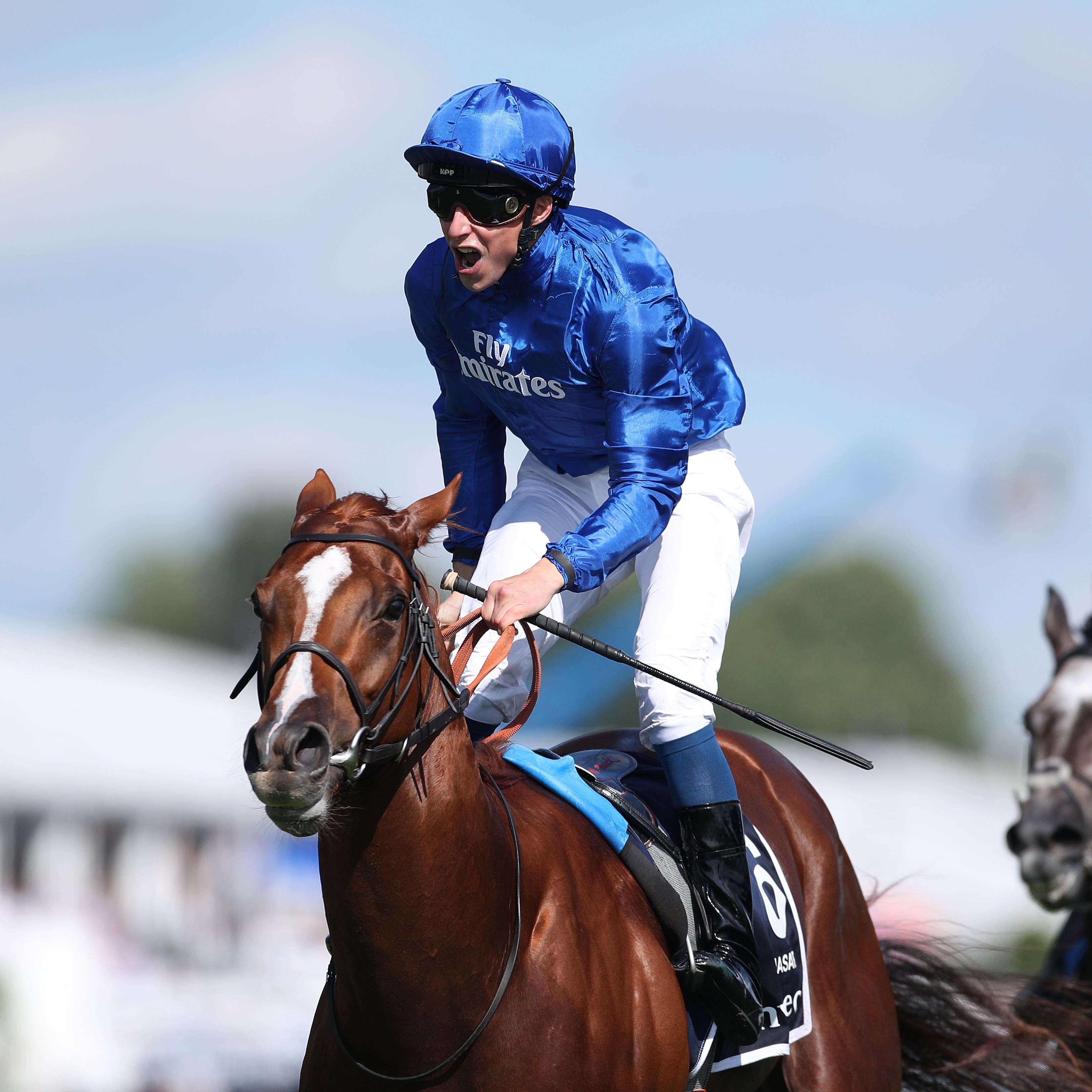 Masar winning the Investec Derby at Epsom