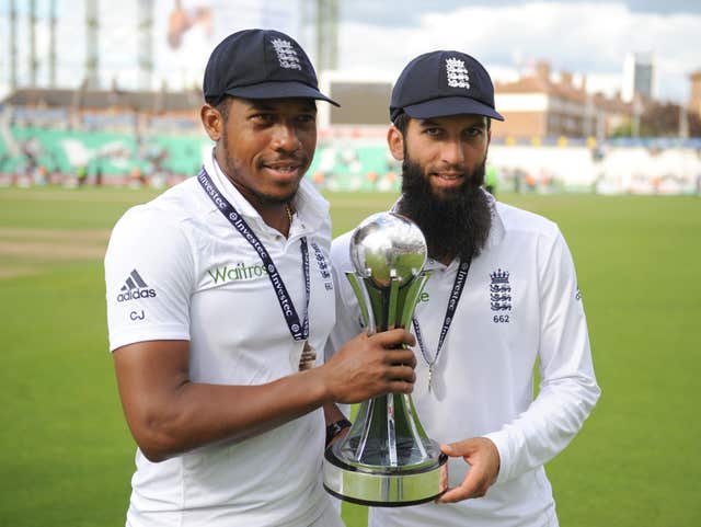 Moeen Ali (right) has tipped Chris Jordan (left) as a coach of the future.