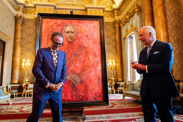 King Charles III unveils Jonathan Yeo portrait