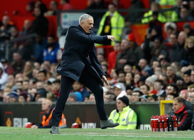 Jose Mourinho shows his frustration