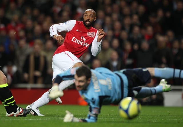 Thierry Henry grabs a goal on his second Arsenal debut against Leeds in trademark style
