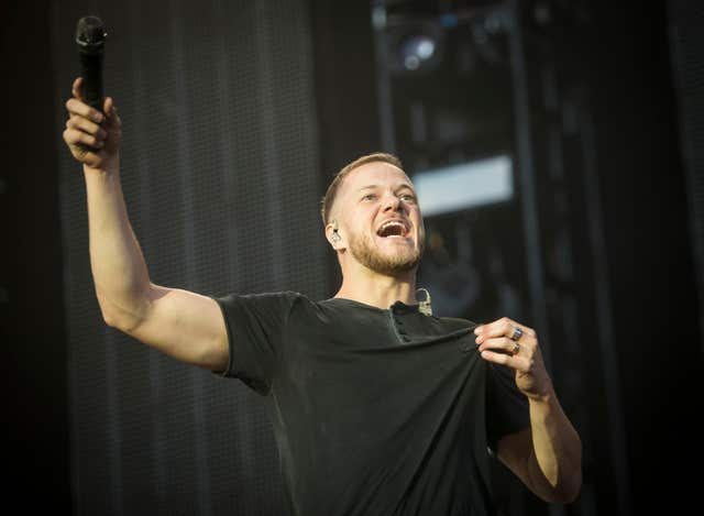 Imagine Dragons lead singer Dan Reynolds at Leeds Festival 2016