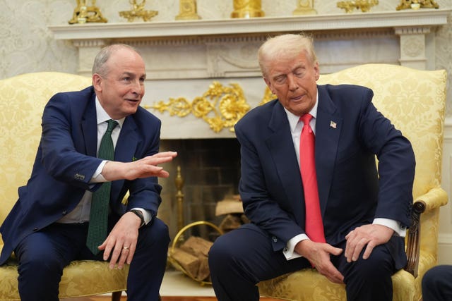 Micheal Martin with Donald Trump 