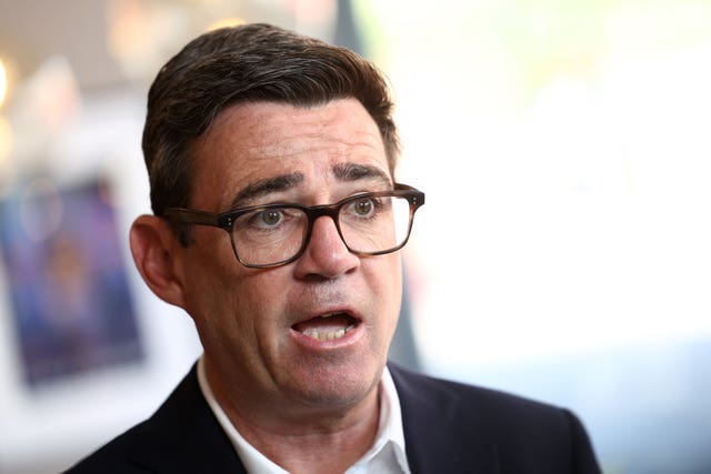 Andy Burnham on a visit to Derbyshire