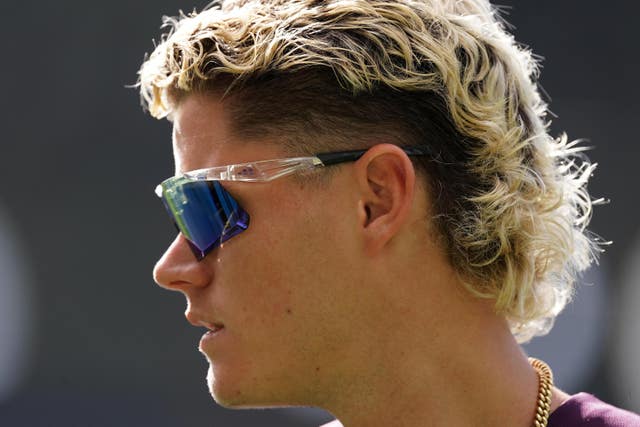 England's Jacob Bethell looks on during a nets session at the MCG 