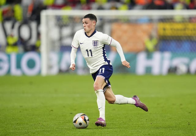 England's Phil Foden during Euro 2024