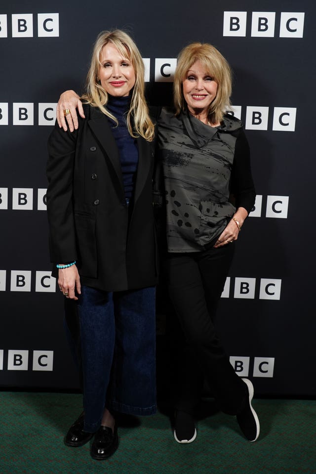 Lucy Punch and Dame Joanna Lumley attend a BBC screening and Q&A for Amandaland