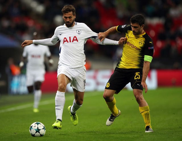 Sokratis played against Tottenham for Borussia Dortmund in last season's Champions League.