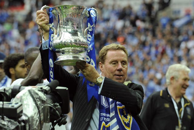 Harry Redknapp lifts the FA Cup with Portsmouth