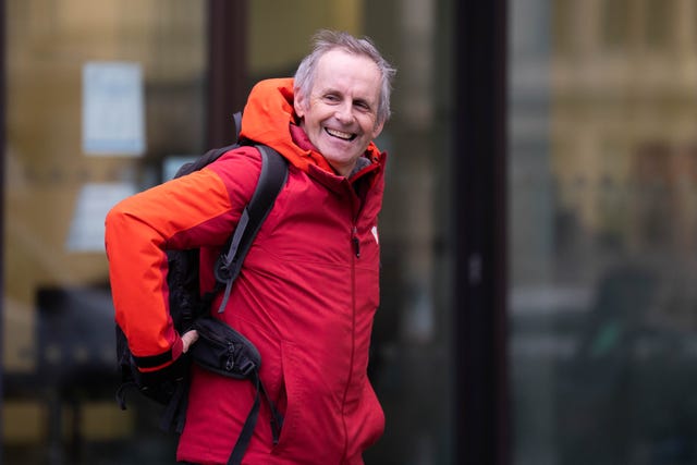 Just Stop Oil protester Richard Weir, 60, leaving Westminster Magistrates’ Court