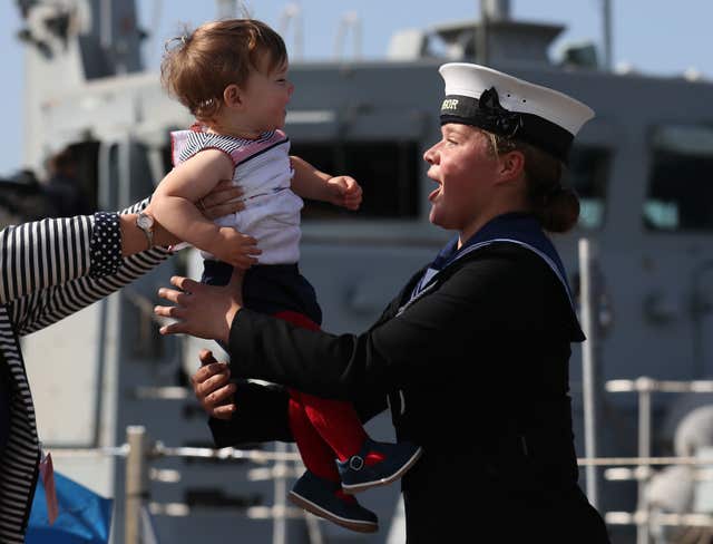 Royal Navy sailors return to Faslane