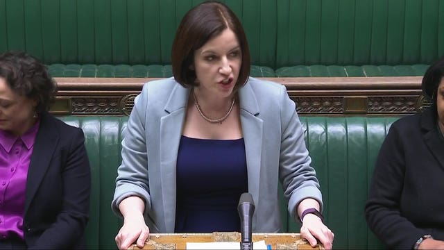 Education Secretary Bridget Phillipson speaking during a debate on the Children’s Wellbeing and Schools Bill (House of Commons/UK Parliament)