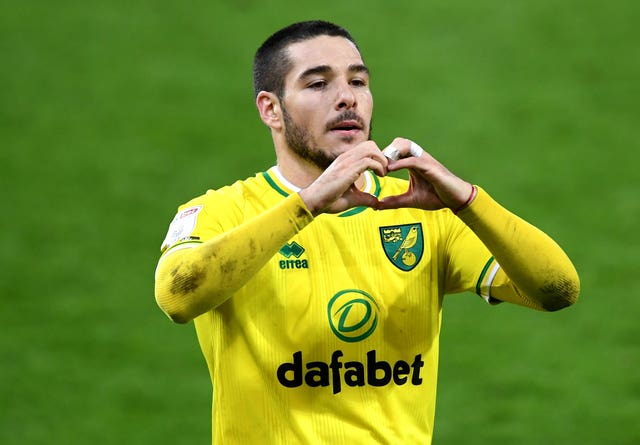 Norwich midfielder Emi Buendia is coming under close attention from Arsenal