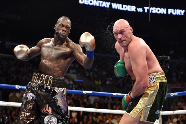 Last year's fight between Deontay Wilder and Tyson Fury ended in a split-decision draw