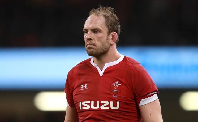 Wales captain Alun Wyn Jones had little to say about his black eye