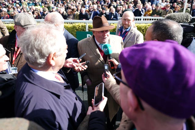 Nicky Henderson debriefs the media