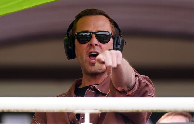 Scott Mills DJs at Sandown Park racecourse