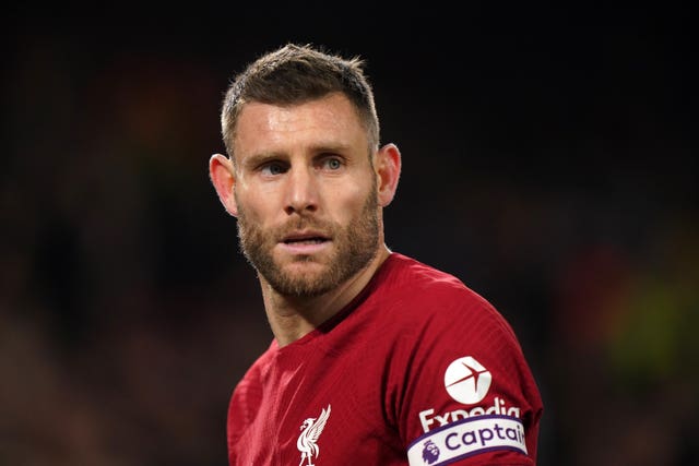 File photo dated 17-04-2023 of Liverpool’s James Milner