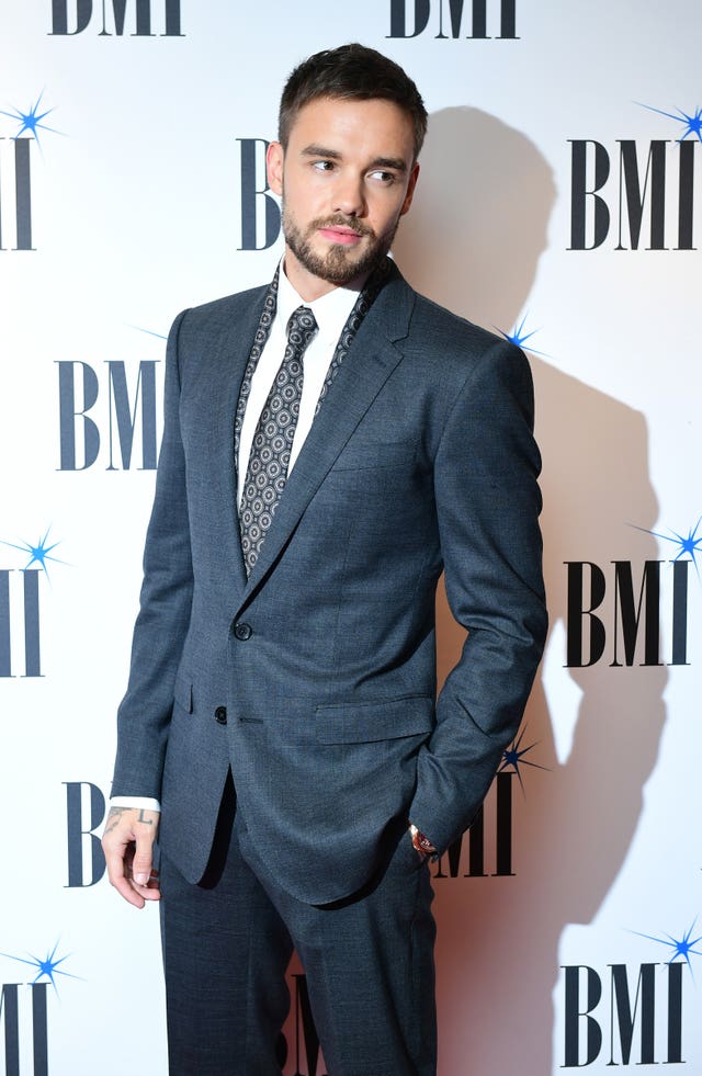 Liam Payne in a suit at a music industry event