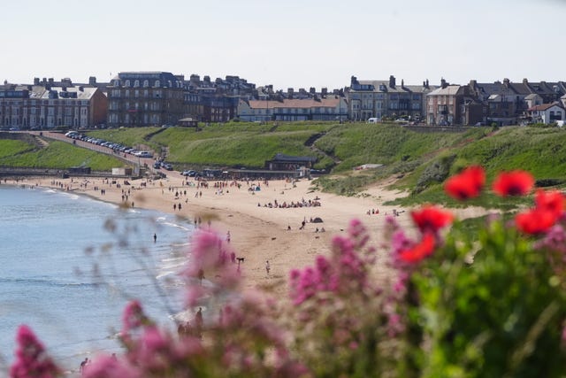 People on Tynemouth Beach 