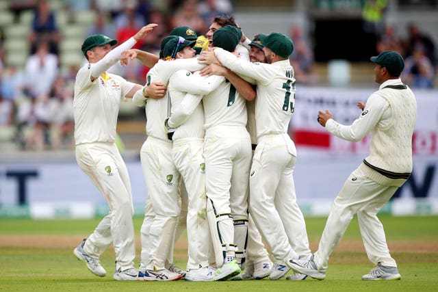 Australia celebrate victory