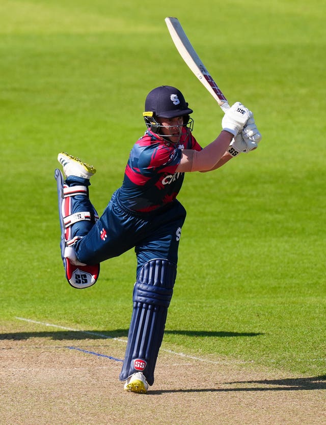 Northamptonshire Steelbacks' Matthew Breetzke batting during the Vitality Blast 