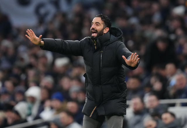 Ruben Amorim on the touchline