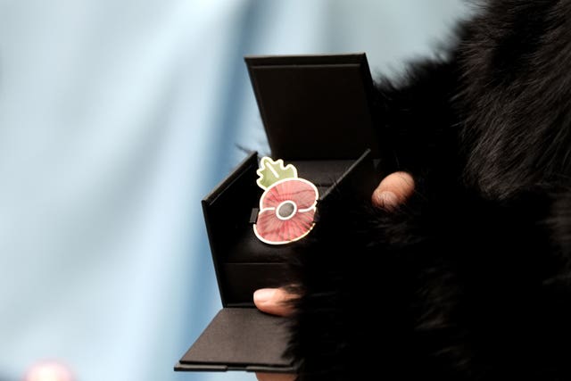 The special poppy has been made from the metal from Spitfires