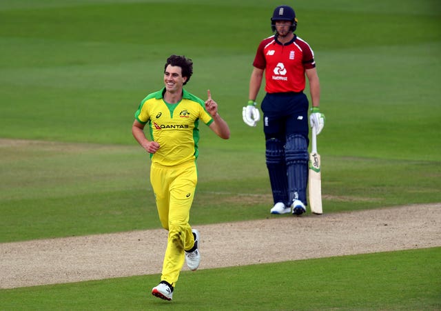 Australia vice-captain Pat Cummins claimed the wicket of Jonny Bairstow in Friday's first Twenty20 international