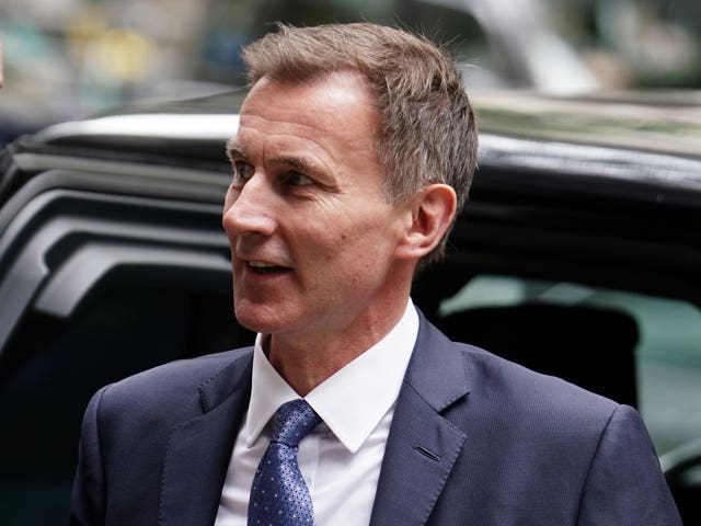 Chancellor of the Exchequer Jeremy Hunt at the Infected Blood Inquiry in London