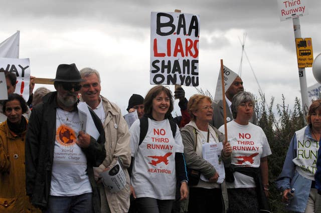 Protestors at the Camp for Climate Action in Sipson near Heathrow airport