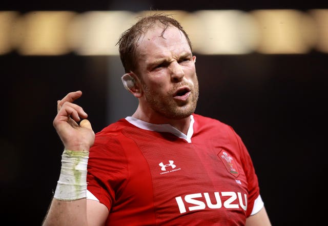 Joe Marler grabbed Alun Wyn Jones (pictured) by the genitals