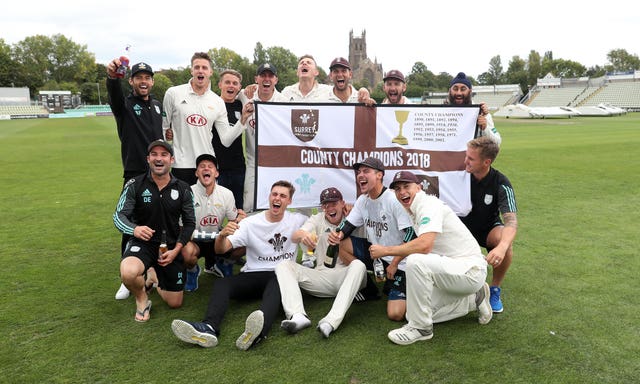 Surrey were crowned County Championship winners two seasons ago 