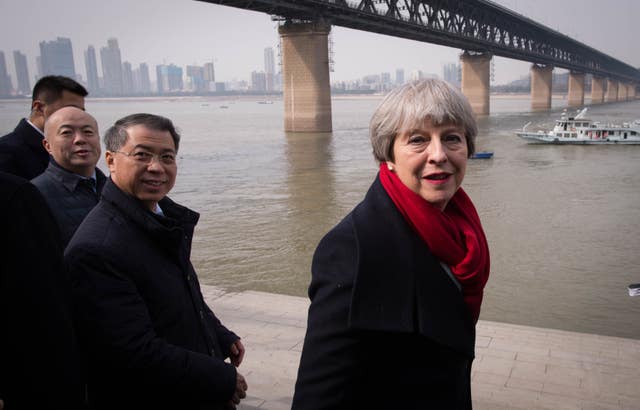 Theresa May visit to China 