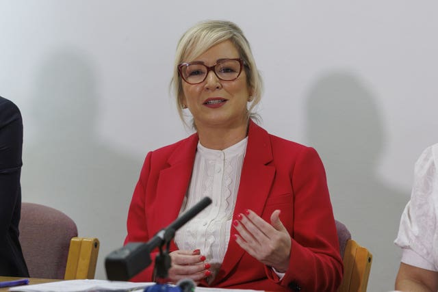 Sinn Fein vice president Michelle O’Neill