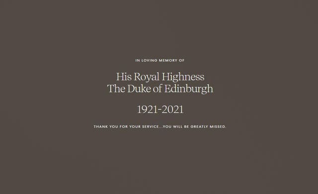 Duke of Edinburgh death