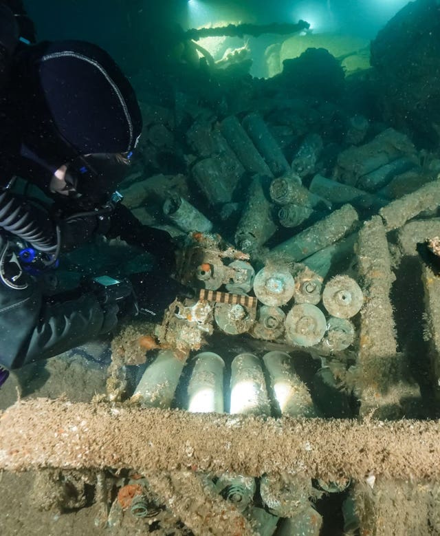 Ammunition on HMS Tiger