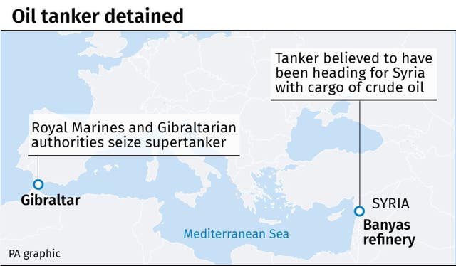Oil tanker detained