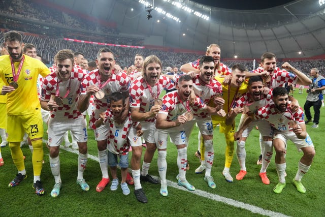 Croatia celebrate