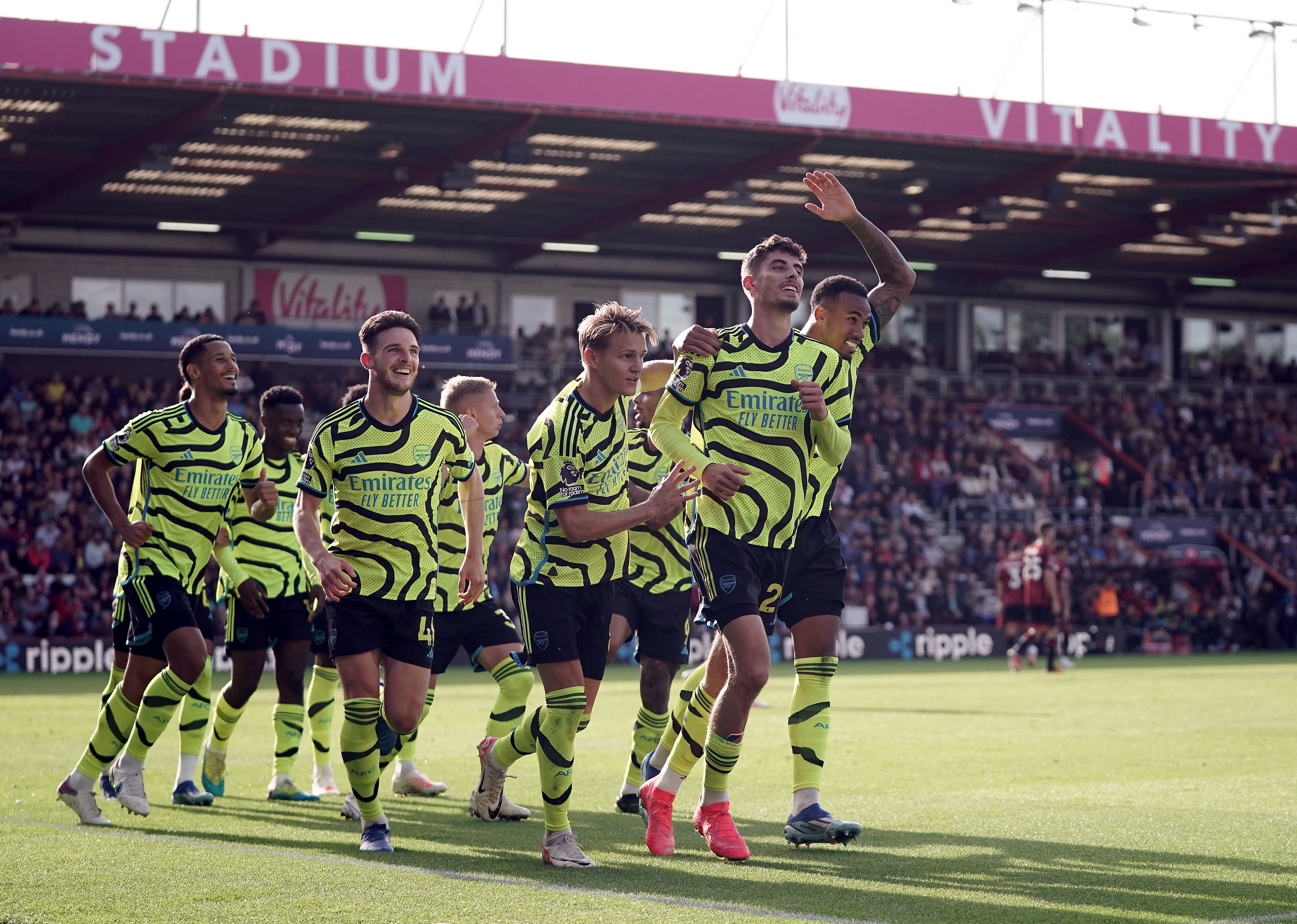 Bournemouth 0-4 Arsenal: Havertz Off Mark But Saka Injured | LiveScore