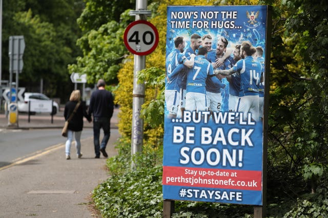 St Johnstone's McDiarmid Park and other grounds are shut