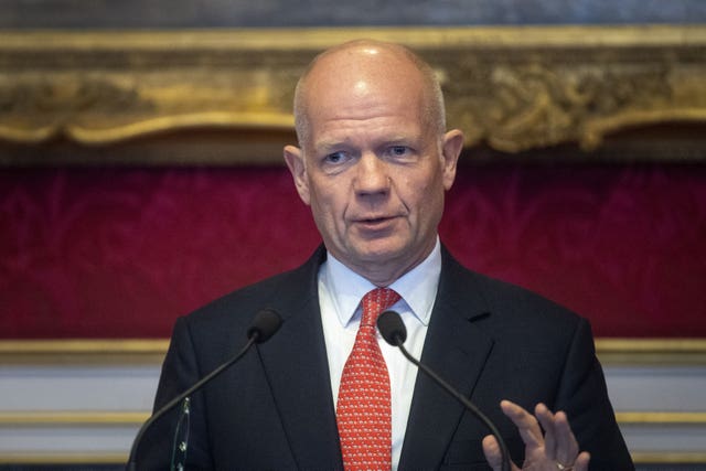 Lord Hague has warned that tax rises will be required following a year of heavy borrowing
