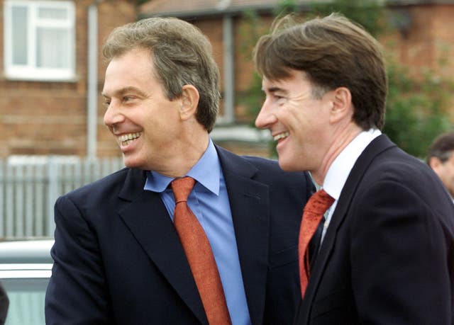 Tony Blair with Peter Mandelson